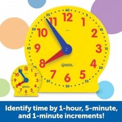 Classroom Clock Kit -25 Pieces Ages 5+ Clock for Kids Learning to Tell Time Clocks for Teaching Time Teacher and Classroom Su...