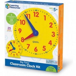 Classroom Clock Kit -25 Pieces Ages 5+ Clock for Kids Learning to Tell Time Clocks for Teaching Time Teacher and Classroom Su...