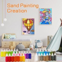 36Pcs Art Sand 36 Colors Scenic Sand DIY Arts Crafts Sand Kit for Kids Painting Wedding Decoration Sand Bottles(1.25oz) $23.2...