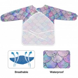 Kids Art Smocks Waterproof Long Sleeve Artist Painting Aprons with 2 Pockets Cartoon Pattern $26.26 Kids' Drawing & Writing B...