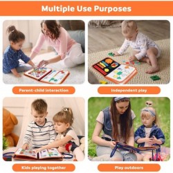 Busy Board for Toddlers Travel Toys Montessori Activities Board for Preschool Toddlers Educational Develop Fine Motor Skills ...