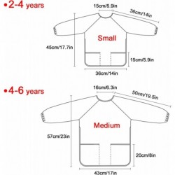 Kids Art Smocks Waterproof Long Sleeve Artist Painting Aprons with 2 Pockets Cartoon Pattern $26.26 Kids' Drawing & Writing B...