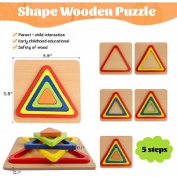 Toddlers Puzzles 6 Pack Montessori Shape Sorting Toddlers Puzzles Toys Preschool Learning Early Educational Toys for Kids Gir...