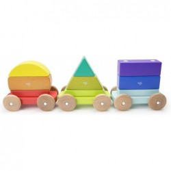 9 Piece Magnetic Shape Train Building Block Set Rainbow $75.18 Early Development & Activity Toys