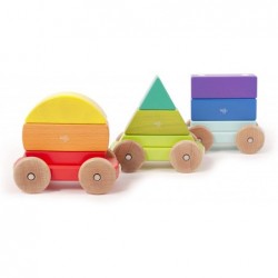 9 Piece Magnetic Shape Train Building Block Set Rainbow $75.18 Early Development & Activity Toys