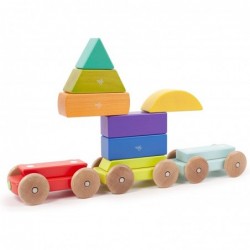 9 Piece Magnetic Shape Train Building Block Set Rainbow $75.18 Early Development & Activity Toys