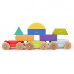 9 Piece Magnetic Shape Train Building Block Set Rainbow $75.18 Early Development & Activity Toys