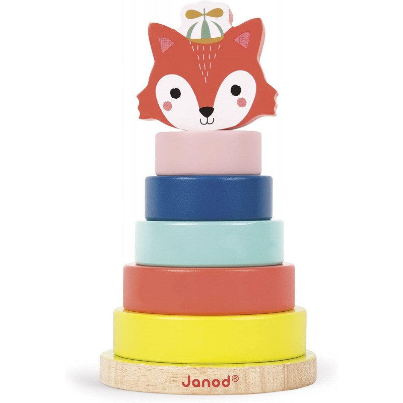 Baby Forest Fox Wood Stacker - Ages 1+ - J08014 $29.65 Early Development & Activity Toys