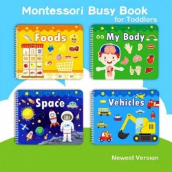 Busy Book 2022 Newest Busy Book for Kids Preschool Learning Activity Book Montessori Toy for Toddlers Autism Learning Materia...