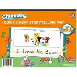 Channie’s All-In-One Visual Handwriting & Math Workbook Set for Pre-Kindergarten - 1st Grade Elementary School Students (5 Pa...