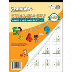 Channie’s All-In-One Visual Handwriting & Math Workbook Set for Pre-Kindergarten - 1st Grade Elementary School Students (5 Pa...