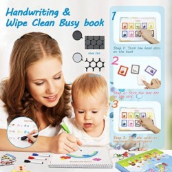 Preschool Busy Book 32 Themes Montessori Toys for Kids Newest Learning Activities for Toddlers Tracing Coloring Book Christma...