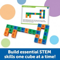 STEM Explorers MathLink Builders - 100 Pieces Ages 5+ Kindergarten STEM Activities Math Activity Set and Games for Kids Mathl...