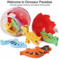 Easter Dinosaur Eggs Wooden Dinosaur Stacking Game 3 Years Old Montessori Toys $18.95 Early Development & Activity Toys