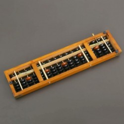 17 Digit Rods Wooden Abacus Soroban Chinese Japanese Calculator Counting Tool w/Reset Button 14" Vintage-Style $29.00 Early D...