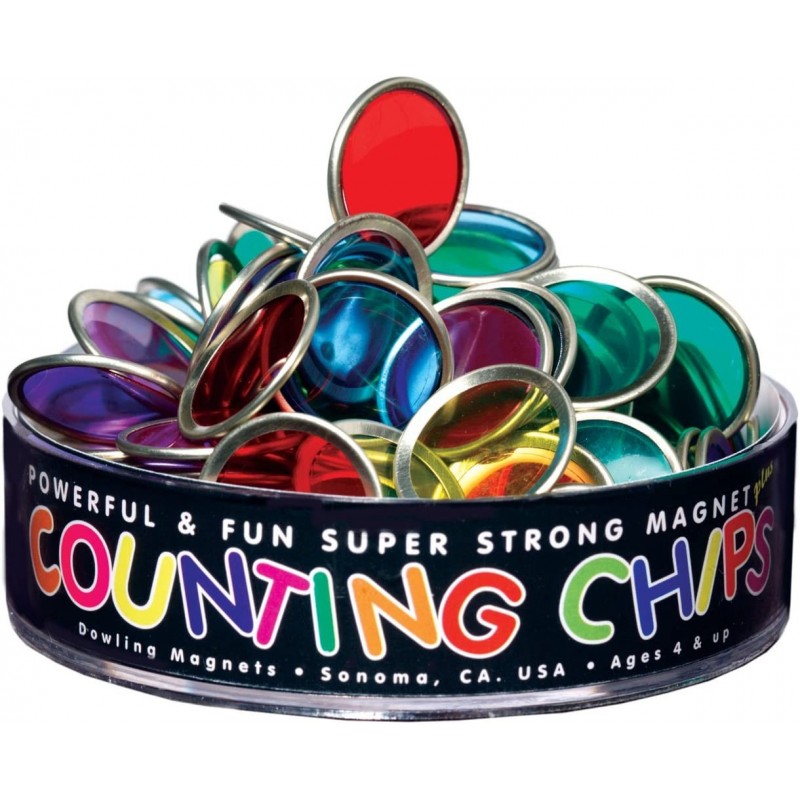 Magnetic Bingo Counting Chips with Block Magnet (76 pcs.) $26.27 Early Development & Activity Toys