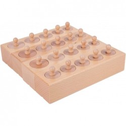 Knobbed Cylinders Blocks Home Preschool Toys (Primary Color Knobbed Cylinders) $69.70 Early Development & Activity Toys