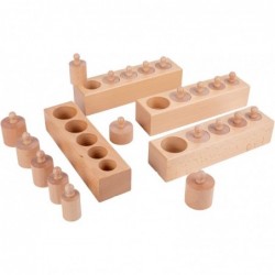 Knobbed Cylinders Blocks Home Preschool Toys (Primary Color Knobbed Cylinders) $69.70 Early Development & Activity Toys