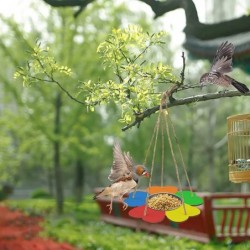 4Pack Wooden Bird Feeders Craft Kits for Kids Art and Crafts Bird Feeder Paint Kits with Paints Brushes and Diamond Sticker H...