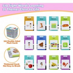 510 Words Alphabet Talking Flash Cards for 3-8 Years Toddlers Educational Learning Interactive Toy for Boys Girls Kids Birthd...