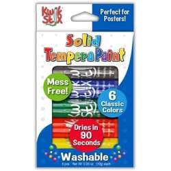 Kwik Stix Solid Paint Pens Tempera Paint Pens Super Quick Drying TPG-601 6 Count $14.87 Kids' Drawing & Writing Boards