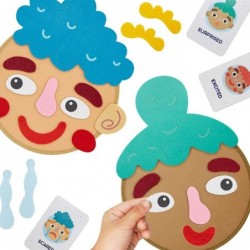 Social Emotional Game for Kids - Make Faces & Describe Feelings - 9 Emotion Flash Cards - Preschool Learning Activities Toy t...