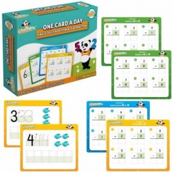 Channie’s One Card a Day Single Digit Addition & Subtraction 34 Dry Erase Math Flashcards 5.5W x 4.25 L x 0.75H for Pre-K - 1...