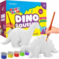 Paint 3 Large Dino Squishies - Paint a Squishy Kit - Make Your Own Squishies with Puffy Paint - Arts and Crafts Gifts for Kid...