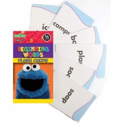 4 Sesame Street Flash Cards Beginning Words Numbers Colors Shapes Alphabet ABC ! $27.22 Educational Flash Cards