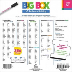 Carson Dellosa Big Box of Sentence Building Game Puzzle Box with Sight Words Word Families and Digraphs Dry Erase Sentence St...