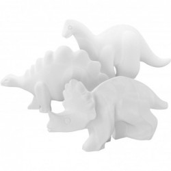 Paint 3 Large Dino Squishies - Paint a Squishy Kit - Make Your Own Squishies with Puffy Paint - Arts and Crafts Gifts for Kid...