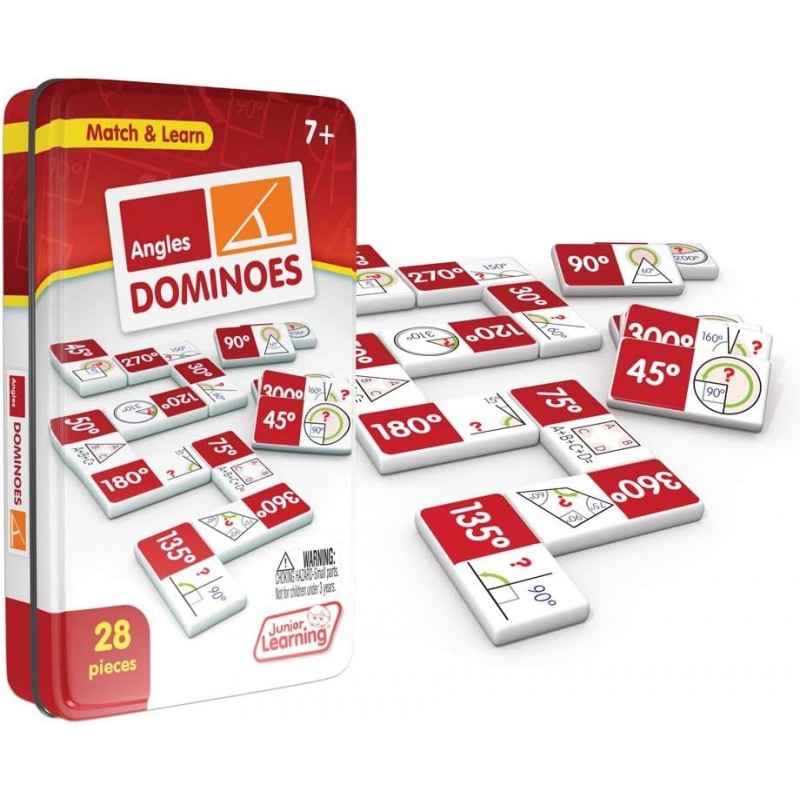 Angles Dominoes Educational Action Games Multi $22.91 Educational Flash Cards