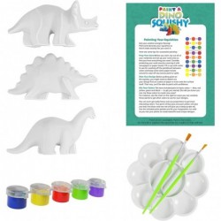 Paint 3 Large Dino Squishies - Paint a Squishy Kit - Make Your Own Squishies with Puffy Paint - Arts and Crafts Gifts for Kid...