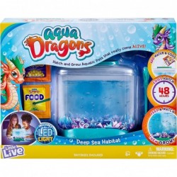 Little Live Aqua Dragons - Deep Sea Habitat - LED Light Up Tank Hatch and Grow Aquatic Pets $35.02 Educational Science Kits