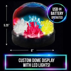 Science Kit For Kids Crystal Growing Kit + Light Up Display Dome for Kids by Creative Kids Make Your Own Grow 4 Large Crystal...