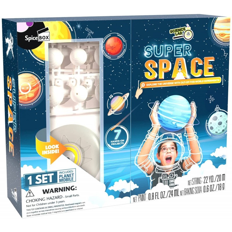 Children's Stem Kits Science Lab Super Space 7 Astronomical Experiments Educational Space Stem Toys Kit for Kids $44.02 Educa...