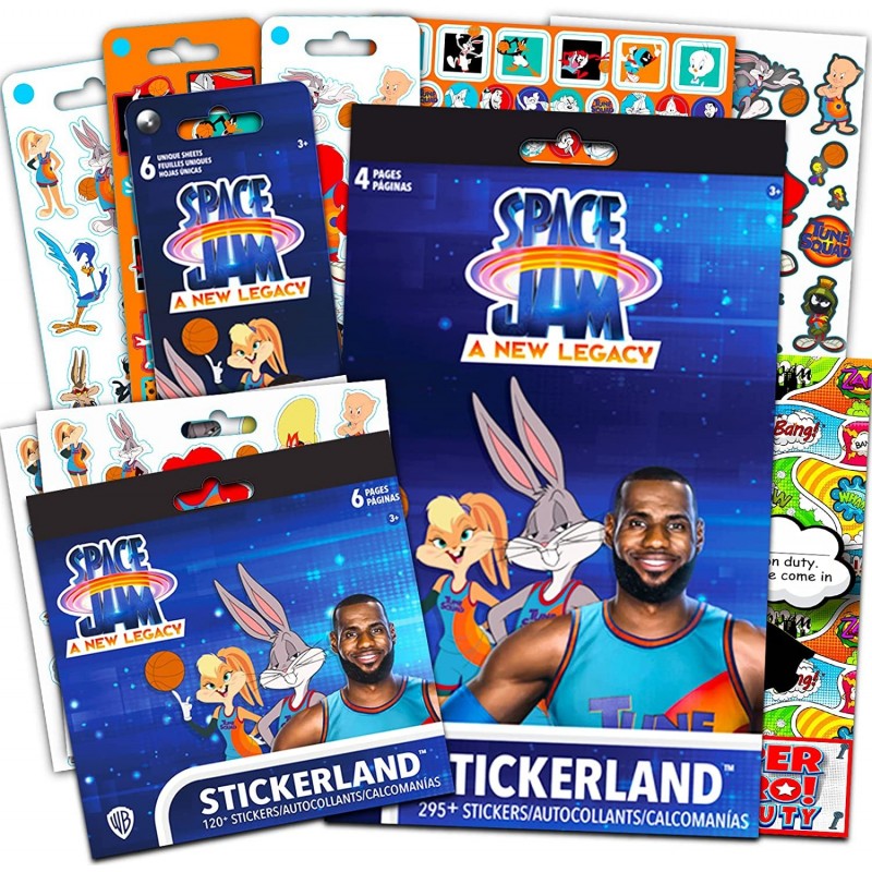 Space Jam Sticker Set for Kids - Bundle with Over 500 Stickers Featuring Tune Squad Bugs Bunny Lola Bunny and More (Space Jam...