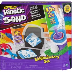 Kinetic Sand Sandisfactory Set 4.5lbs of Colored and Rare White 10 Tools and Molds Play Sand for Kids Ages 3 and Up Amazon Ex...