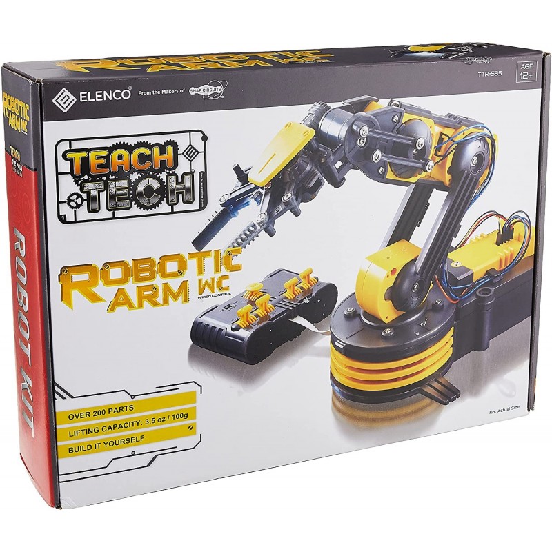 Teach Tech “Robotic Arm Wire Controlled” Robotic Arm Kit STEM Building Toys for Kids 12+ $83.80 Educational Science Kits