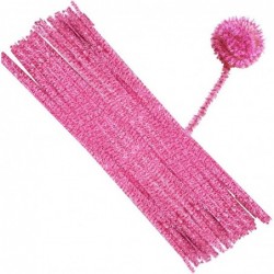 100 PCS 12 Inch Iridescent Sparkly Tinsel Stems Pipe Cleaners (Pink) $18.52 Kids' Drawing & Writing Boards