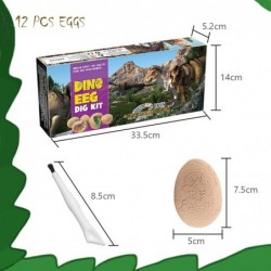 Dinosaur Eggs Dig Kit Archaeology-Dig up 12 Eggs & Discover Surprise Dinosaurs Science STEM Gift Dinosaur Fossil Eggs for Kid...