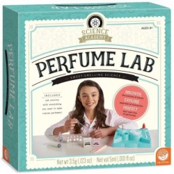 Science Academy Perfume lab - Kit Includes 22pcs to Teach Kids & Teens Cosmetic Chemistry - Boys & Girls Make and Test DIY pe...