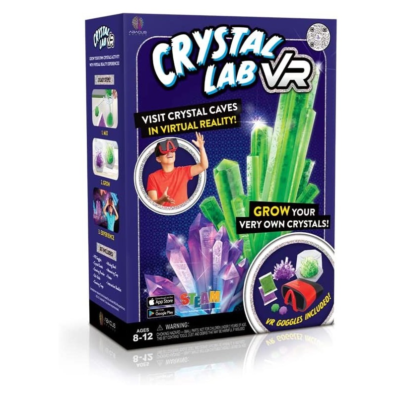 Virtual Reality Crystal Lab VR - Illustrated Interactive VR Book and STEM Learning Activity Set $48.47 Educational Science Kits