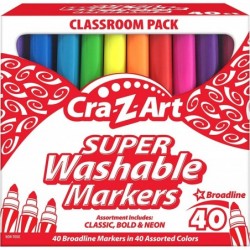 Washable Marker Classroom Pack Broadline Assorted 40 Count $34.37 Kids' Drawing & Writing Boards