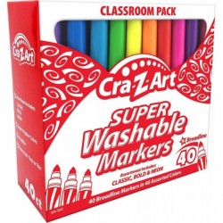 Washable Marker Classroom Pack Broadline Assorted 40 Count $34.37 Kids' Drawing & Writing Boards