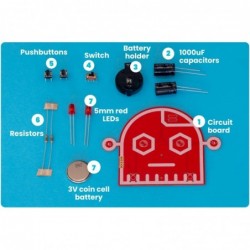 Wacky Robots - Capacitron I Learn Soldering & Electronics I Educational DIY Soldering Practice Kit I Learn How Capacitors Wor...