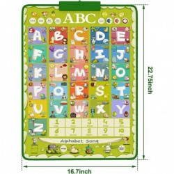 ABC Learning for Toddlers 100 Words and ABC Letter Poster Learning Toys for 3 - 6 Year Old Electronic Interactive Wall Chart ...