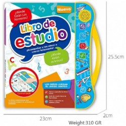 Baby Intelligence Learning Sound Book Spanish and English Bilingual Learning Children’s Songs Musical Book Music Toys Best In...