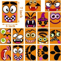 Halloween Pumpkin Decorating Stickers 30 Sheets Pumpkin Face Stickers for Pumpkin Decorating Jack O Lantern Stickers for Kids...