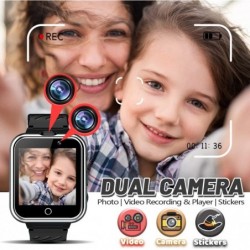 Kids Smart Watch for Boys Girls Ages 3-12 Learning Toys with 24 Puzzle Game Dual Camera Music Video Player Pedometer Flashlig...